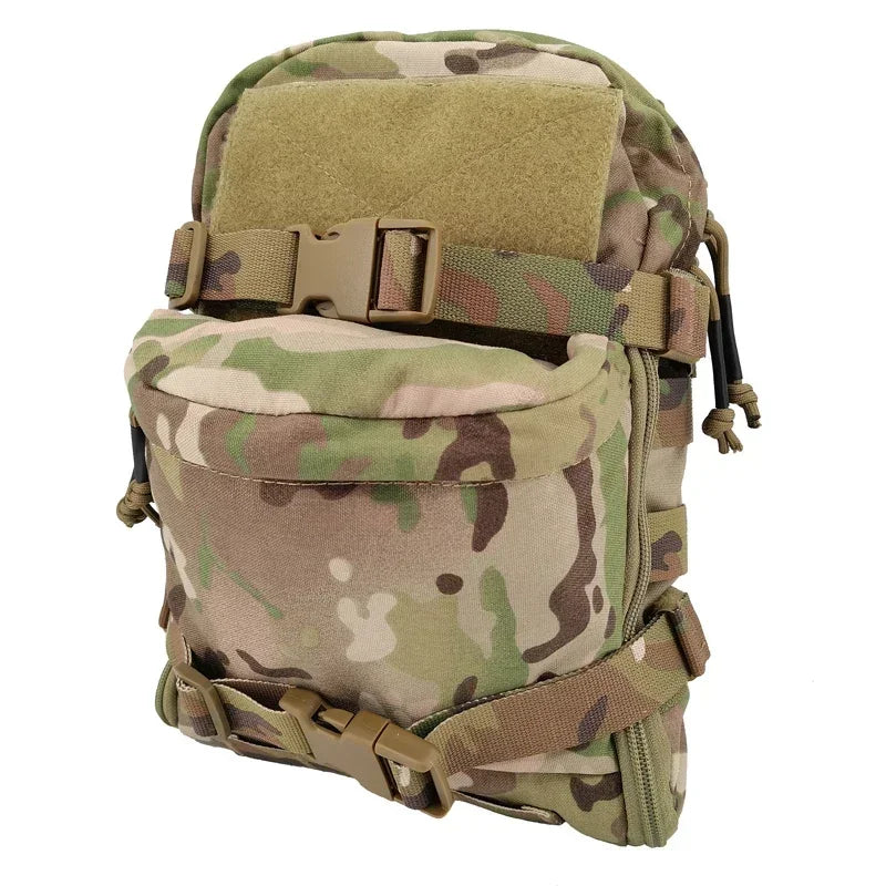 Tactical Hydration Backpack Airsoft Assault Mini EDC Molle Pouch Hunting Vest Plate Carrier Water Bag Accessories