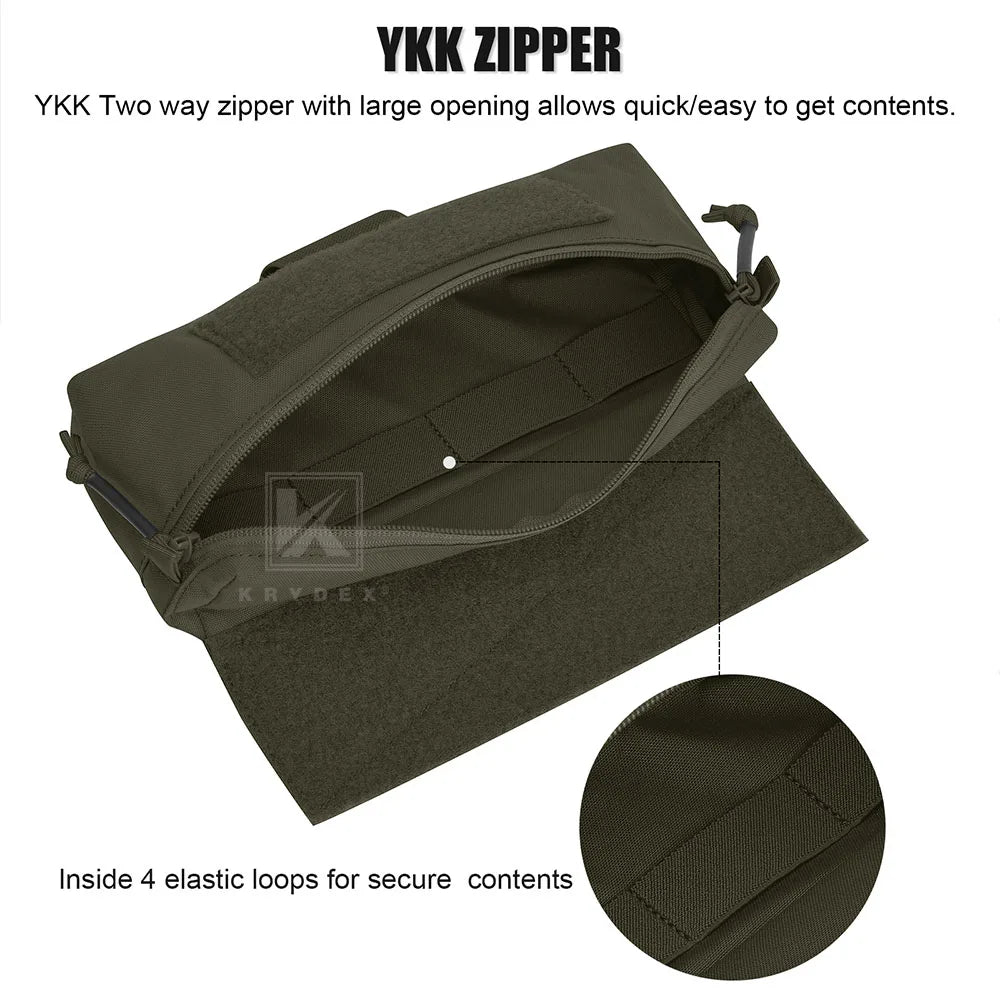 KRYDEX Tactical Mini Dangler Dump Drop Pouch Fanny Pack Tool Storage Bag for JPC CPC LBT D3CR MK3 MK4 Chest Rig Vest Accessories