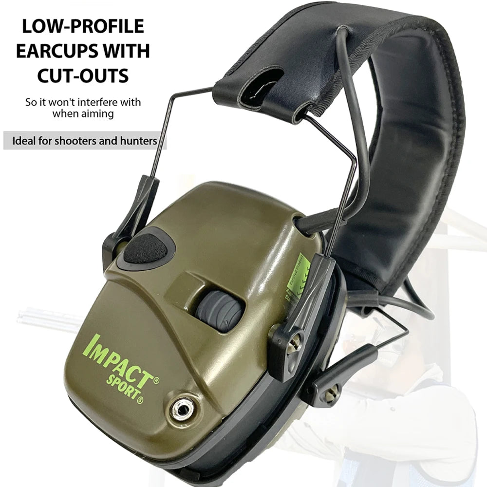 Outdoor Tactical Electronic Shooting Earmuff Gun Range Anti-noise Headset Impact Sound Amplification Hearing protector