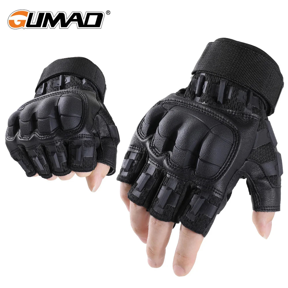 Outdoor Hunting Gloves Fingerless Men Touch Screen Sports Cycling Hiking Camping Shooting Paintball Non-slip Protection Gear Men
