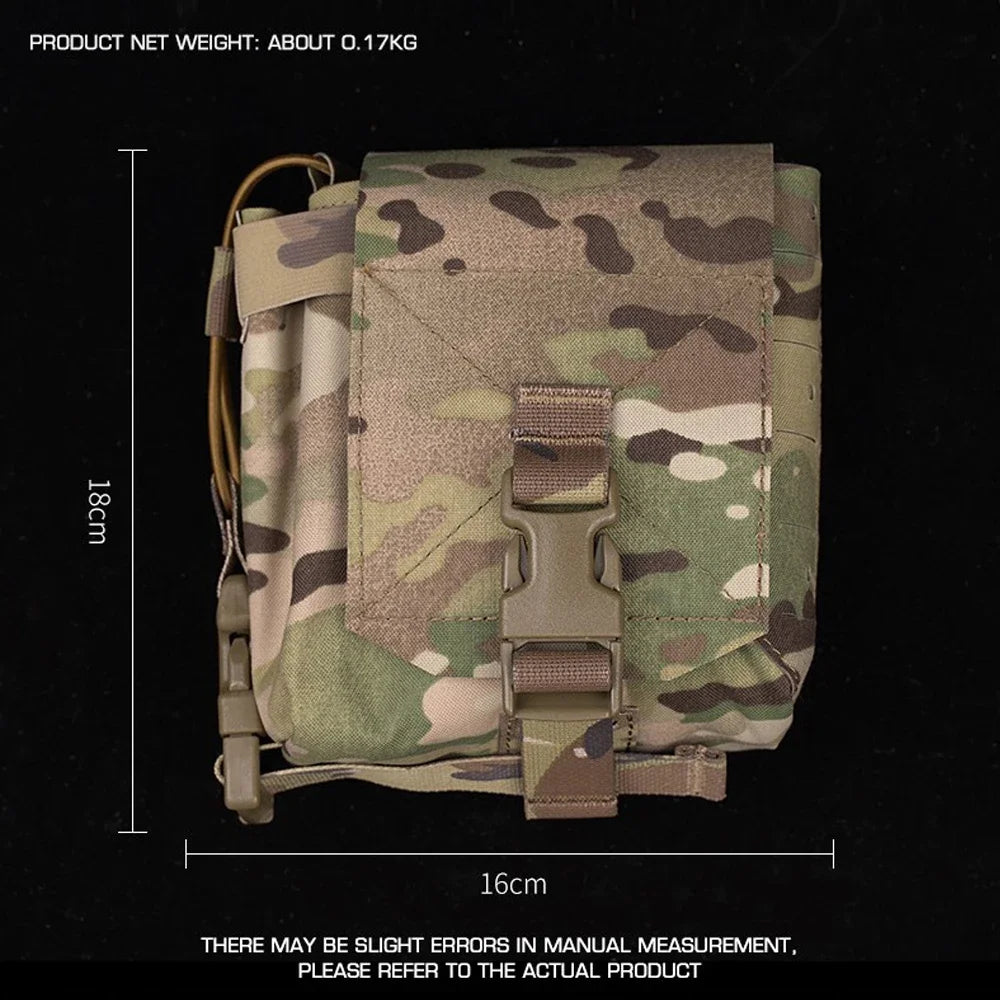 Molle Pouch Large Utility GP Pouch Walkie Talkie Carry Holder EDC Bag Admin Sub Pouch Hunting Vest Accessory
