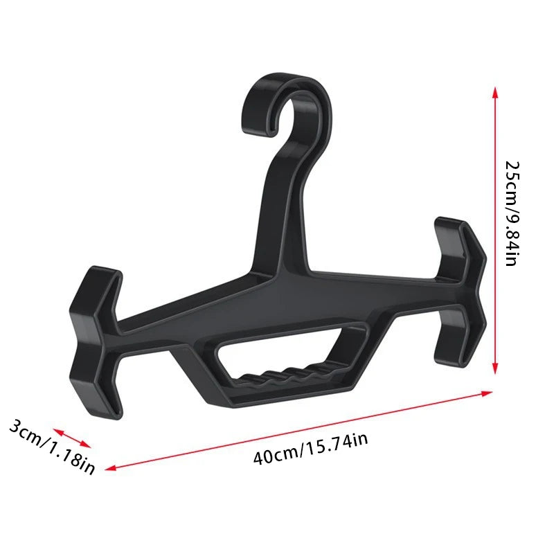 1pc multifunctional hanger tactical vest display hanger military fan outdoor training thickened non-slip plastic hanger