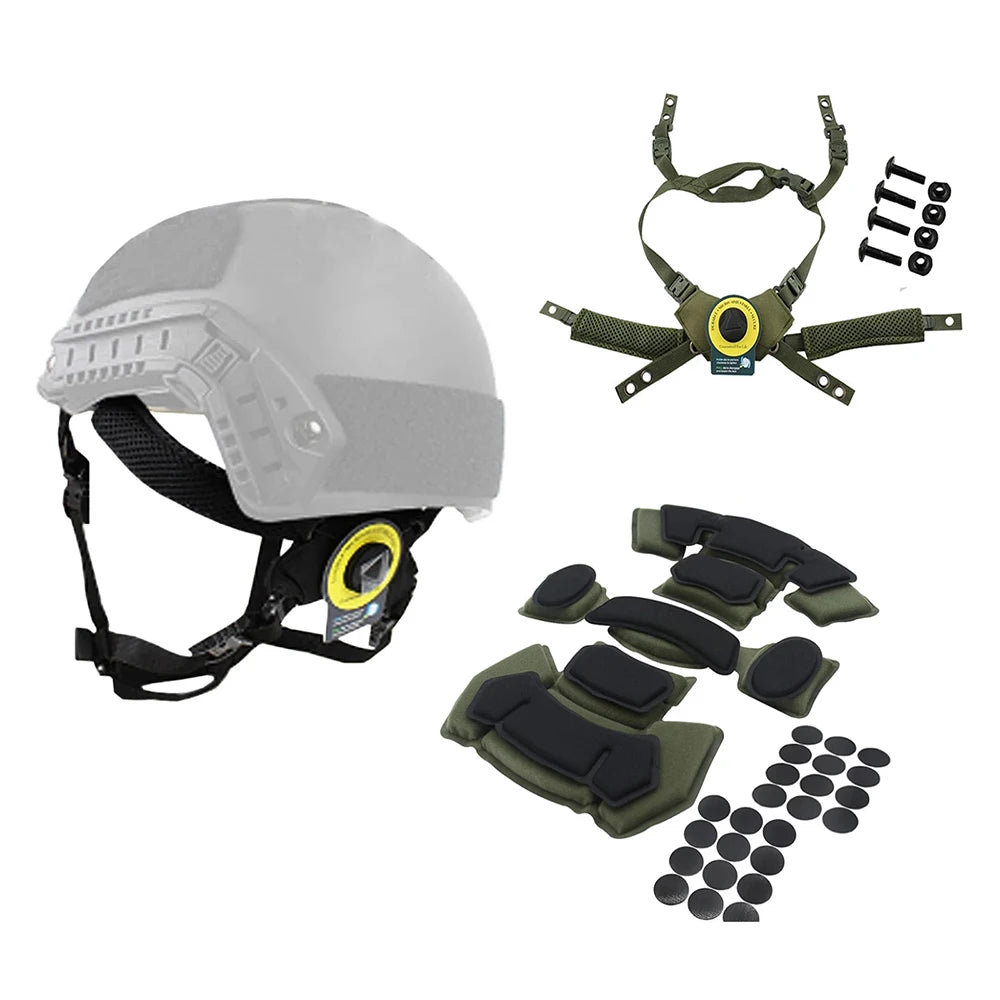 Tactical Airsoft Paintball Helmet Suspension System Protective Pads Gen1 Gen2 Memory Foam Pad for Wendy Fast MICH ACH Helmet