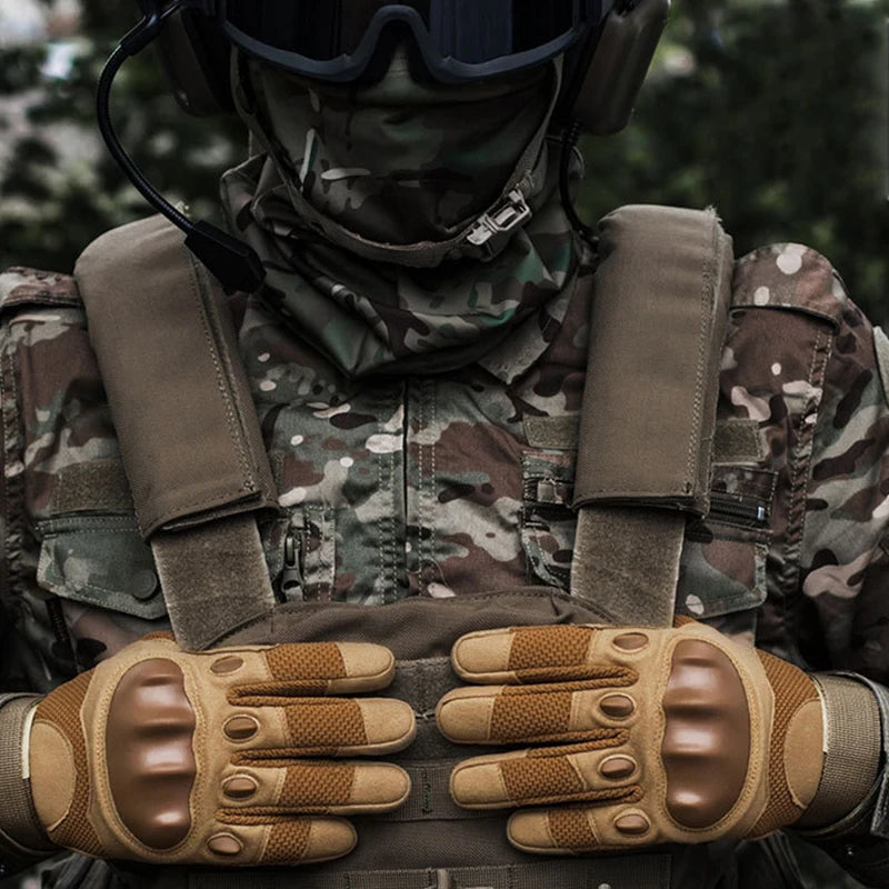 Touch Screen Tactical Gloves Full Finger For Motorcycle Cycling Camping Hiking Climbing Hunting Fitness Work Protection