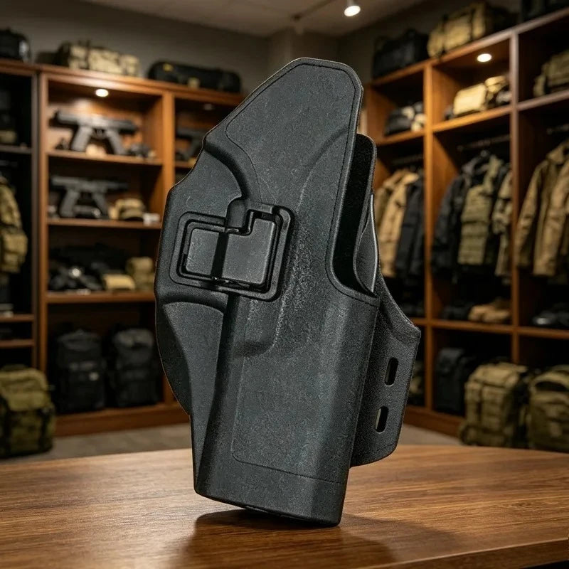 2026 NEW Quick Detach Tactical Waist Carry Sleeve for G18 Plastic Outdoor Portable Fast Pull Gear with 20mm Rail Mount Accessory