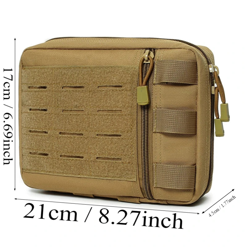 Tool Kit Tactical Bag Outdoor Medical Pouch MOLLE Accessory Pouch for Backpack Vest Multi-function Waterproof 1000D Nylon Bag