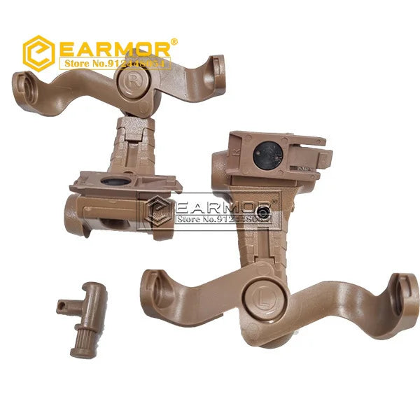 EARMOR M16 Tactical Headset ARC Helmet Rails Adapter Attachment Kit for M31X/M32X & M31/M32-Mark3 Headset