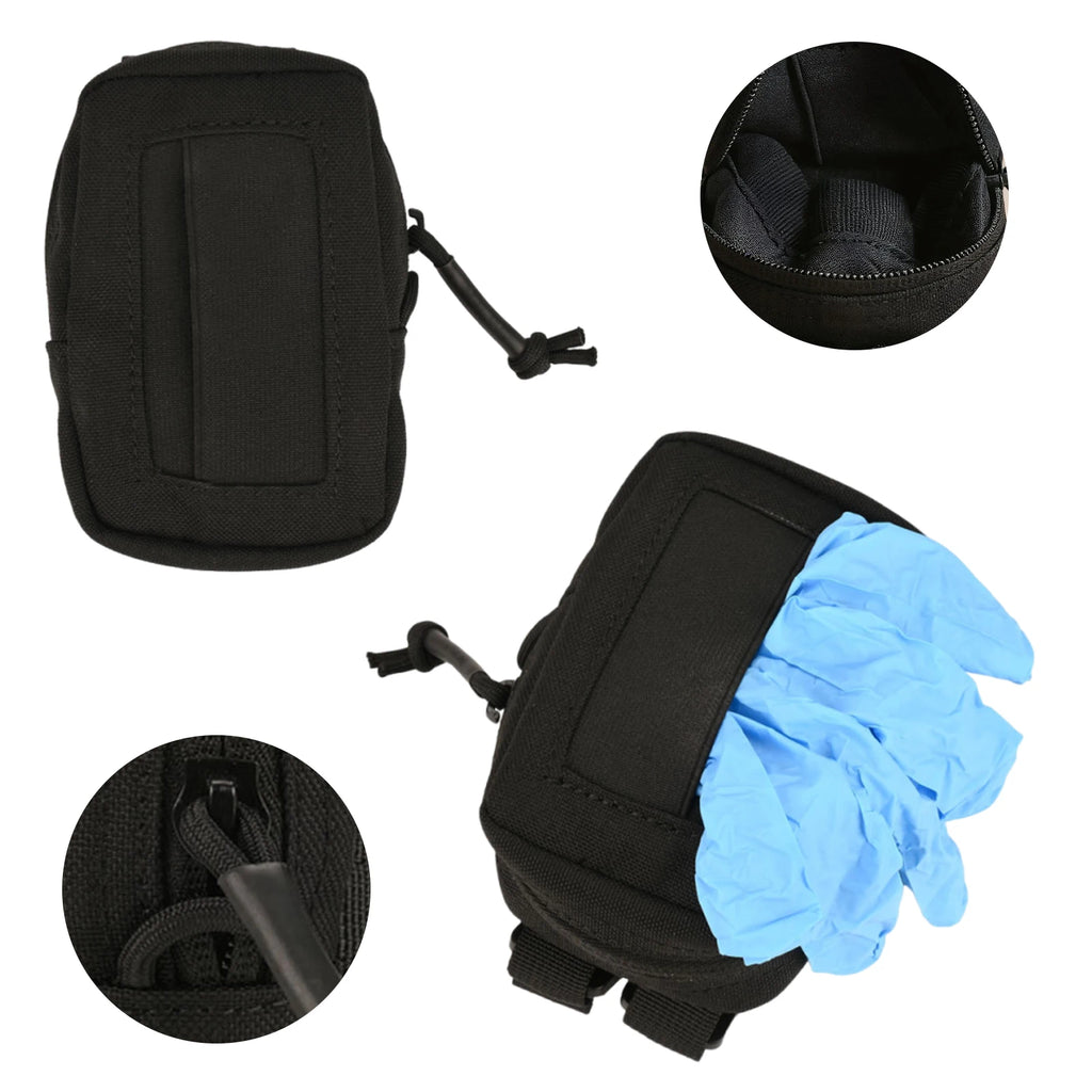 Sports Training Gloves Bag Disposable Glove Pouch Nylon Duty Belt Glove Pouch Tactical Outdoor Hunting Bag Molle Accessory Pouch