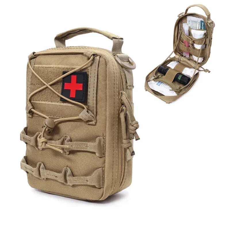 EDC Medical Pouch Survival EMT Emergency Tool Bag Waist Pack Camping Hunting Pouch First Aid Kit Bag Shoulder Strap NOT Included
