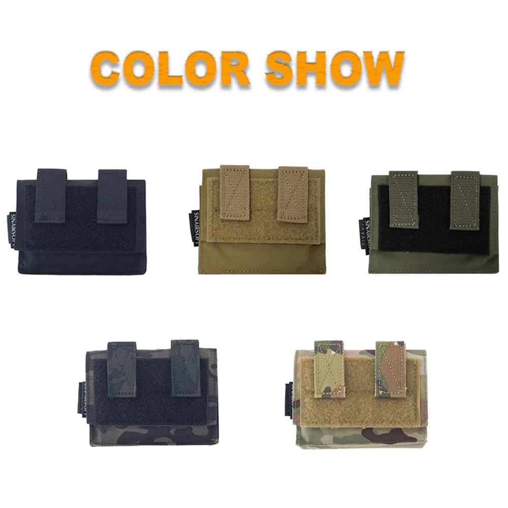 SINAIRSOFT Tactical FAST Helmet Utility Pouch Removable Rear Pouch NVG Counterweight Battery Pouch For Clothing Accessories