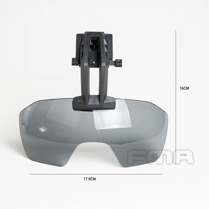 FMA Tactical Goggles for Helmet Clear Batlsking Viper Visor 3mm Thick Anti Fog Lenses