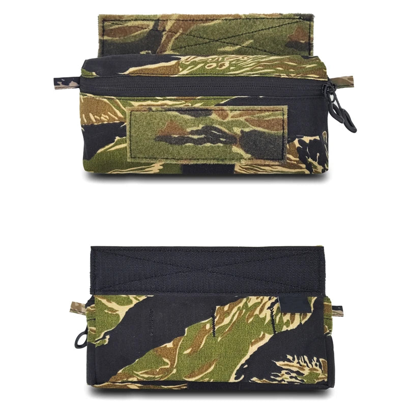 Tactical Hanging Pouch Multicam MK4/D3/FCPC EDC Dump Drop Pouch Airsoft Chest Rig Expanded Plate Carrier Abdominal Fanny Pack