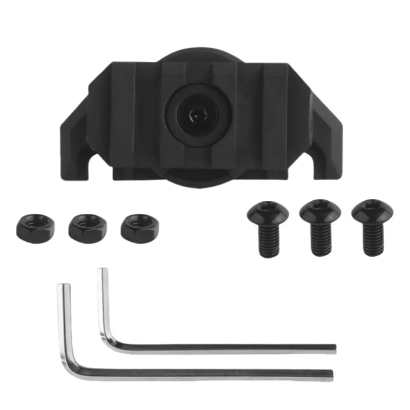 Helmet hunting light adapter (TEAM WENDY model), capable of multi angle rotation, suitable for various outdoor games