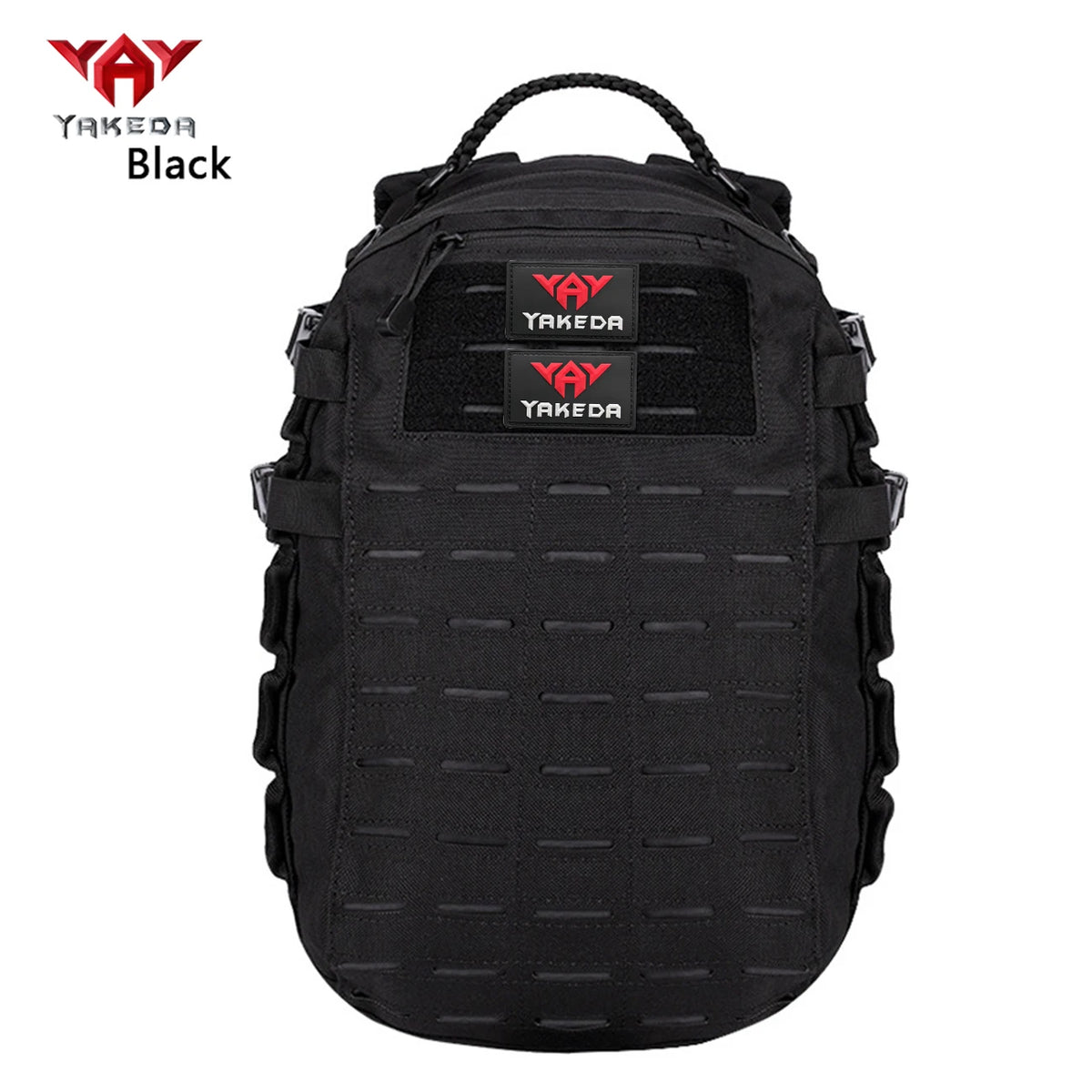 YAKEDA Multi layer Large Capacity Backpack Laser MOLLE with Handle Multi channel Adjustable Strap and Quick Release Buckle