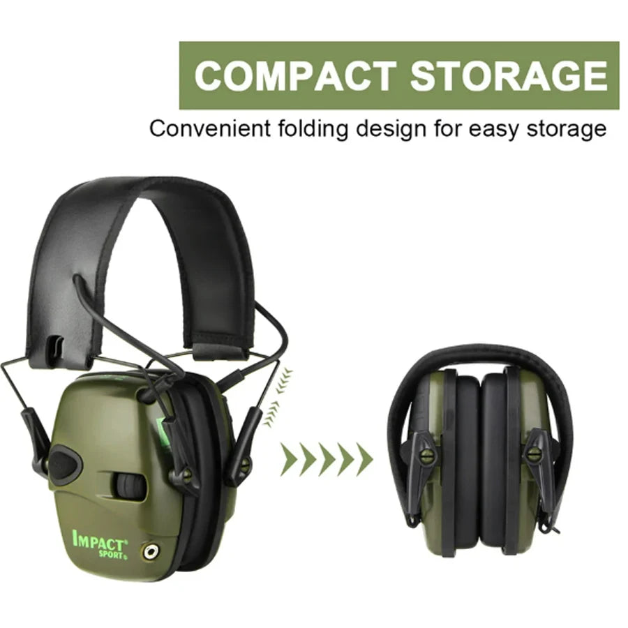 Electronic Damper Sports Shooting Earmuff Sports Shooting Impact Outdoor Anti-Noise Headset for Howard Leight Impact Sports