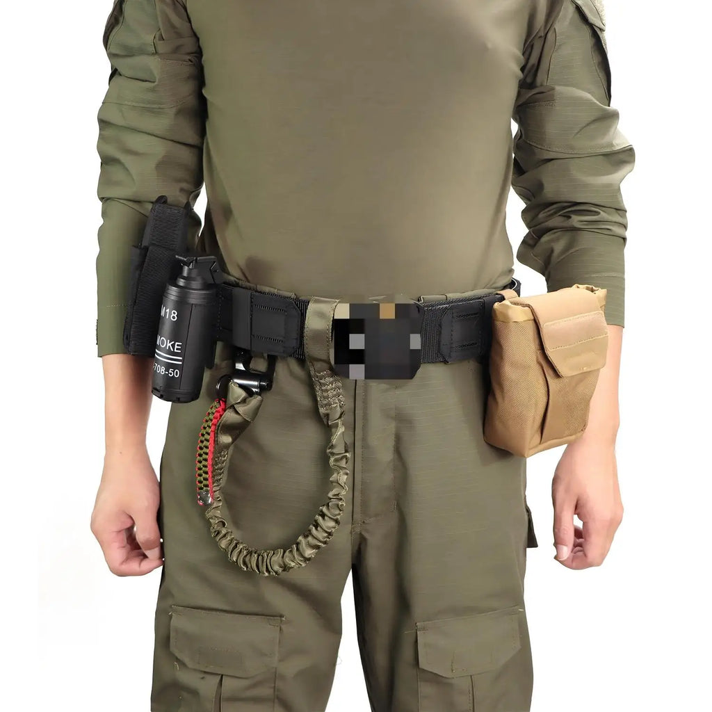 2 Inch Tactical Belt with Molle System Double Layer Metal Buckle Quick Battle Fighter Combat Belt for Military And Outdoor Use