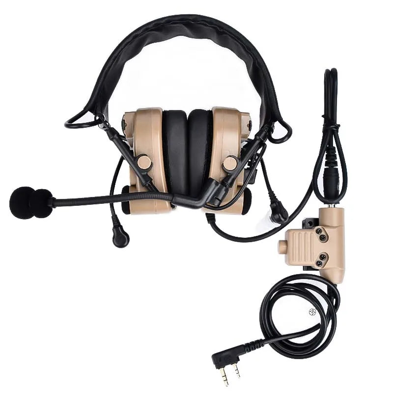WADSN Tactical Com IV C4U Headset Headphone Hearing Protection Ken Shooting Headphones Military Noise cancellation communication