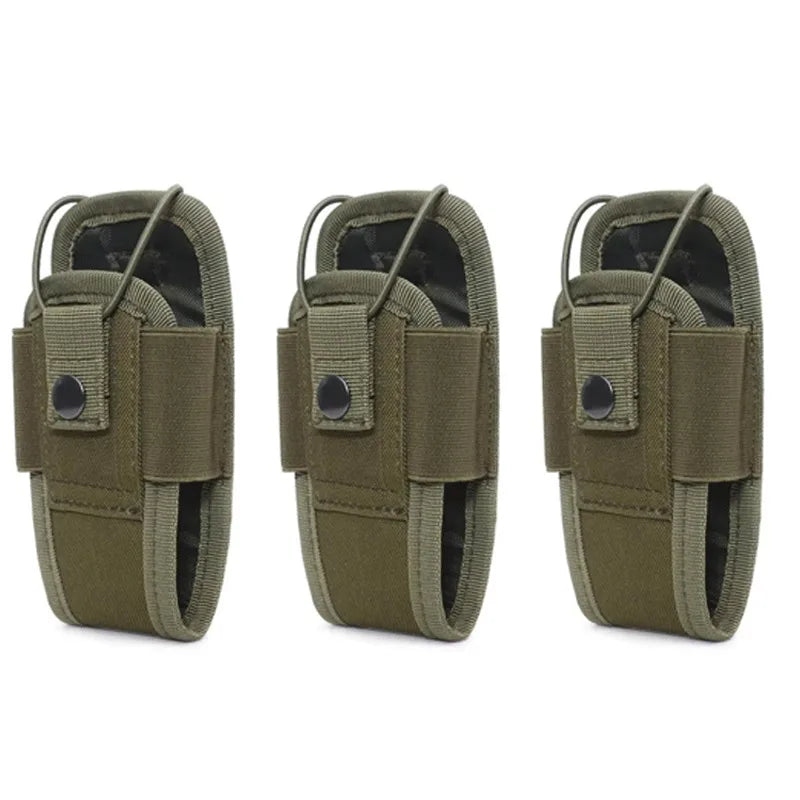 1-3pcs Talkie Pouch Tactical Radio Walkie Bag Holder Pocket Portable Interphone Holster Carry Bag Hunting Camping