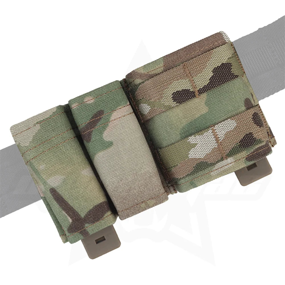 OPHIDIAN Double Dump Pouch, Flashlight Holster for 9mm 5.56 Mm, Magazine Pouch Molle Tool Bag, Safety IFAK Mag Pocket