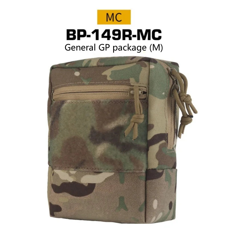 Universal GP Sub Package (M) MOLLE Mounting Package With Hook And Loop Velvet Design Multifunctional Large Storage