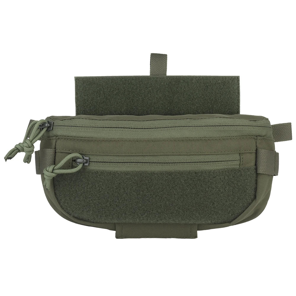 Tactical Drop Pouch Hanger Pouch Compact Abdominal Dangler Pack Quick Release Shoulder Bag Vest Plate Carrier Airsoft Gear