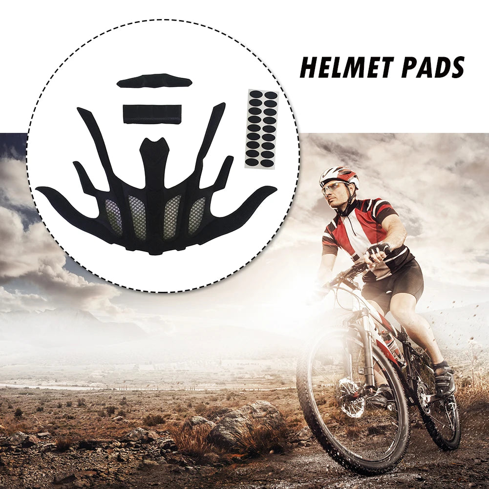 Replacement Sealed Lining Sponge Cycling Helmet Inner Padding Foam Pads Kit