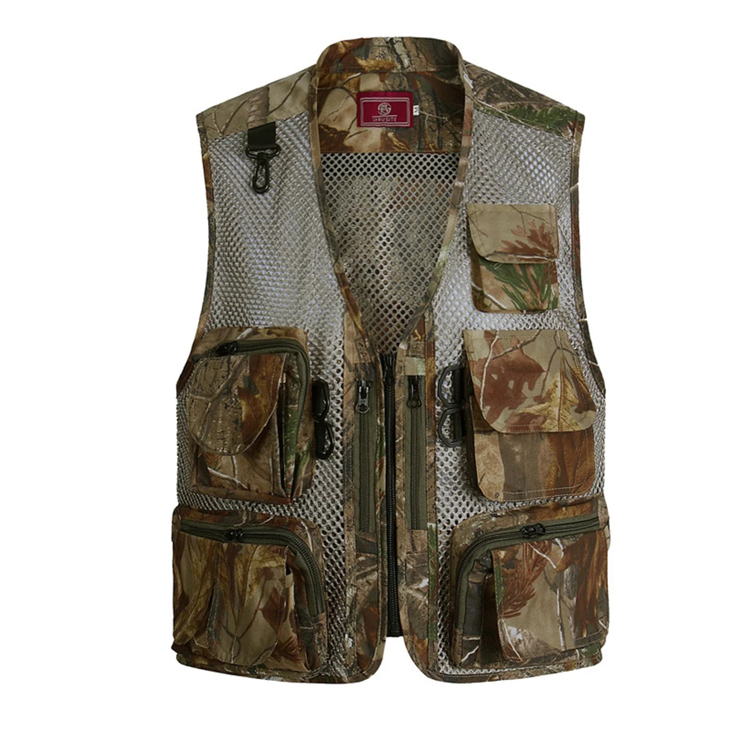 Summer Men's Camouflage Hunting Vest Multiple Pockets Mesh Breathable Sleeveless Jacket Outdoor Fishing Waistcoat Daddy's Gift