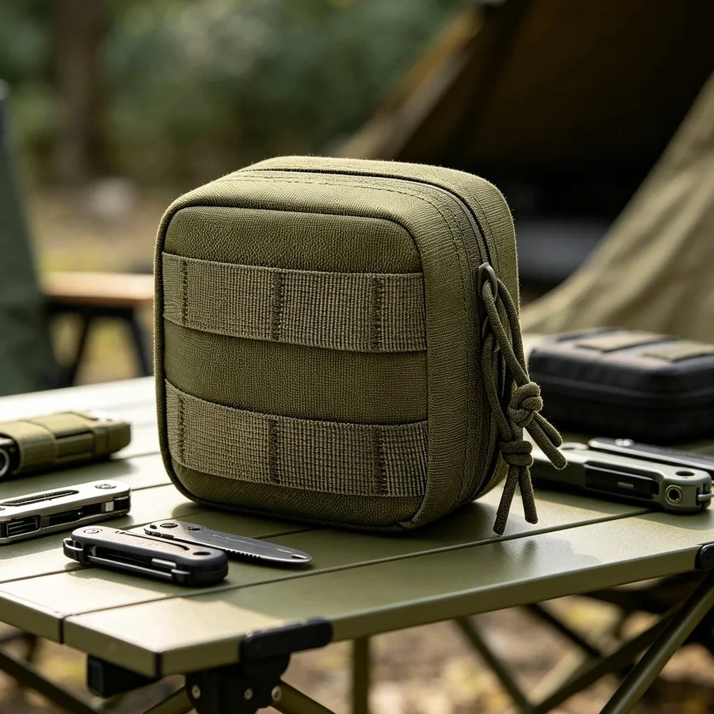 Mini Tactical Molle Compact Utility Pouch Outdoor General Purpose Small Admin Molle Pouches EDC Multi-Purpose Hunting Tool Bag