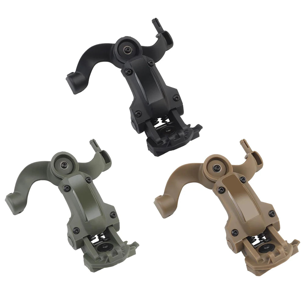 Fast Helmet ARC Wendy Rail Adapter Suspension Headphones Bracket Multi-Angle Rotation Tactical Pickup Headset Bracket