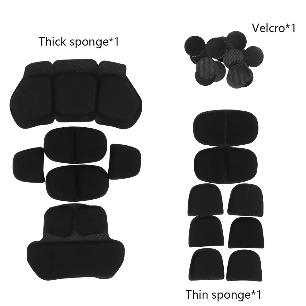Helmet Pads Tactical Helmet Inner Padding Kit Memory Foam Protective Pad for FAST SF Super High Cut Helmet Accessories