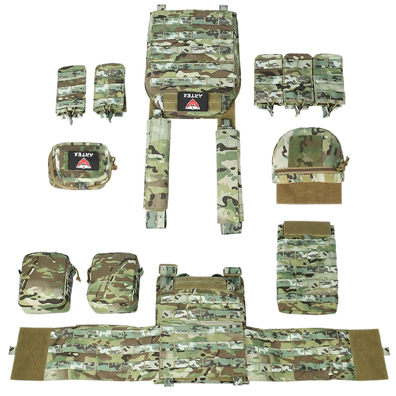 ARTEX 8128 Cycling Vest Outdoor Riding Gear Modular MOLLE Style Vest Adjustable Design Storage Gear for Bike Sports Adventure