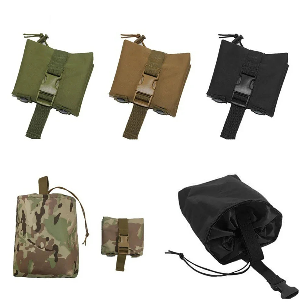 Molle Folding Tactical Magazine Dump Drop Pouch Hunting EDC Bag Foldable Utility Recovery