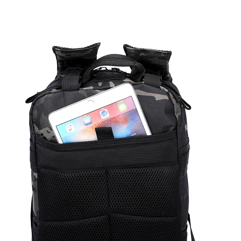 40L Nylon Tactical Backpack for Men Outdoor Survival Hiking Climbing Hunting Fishing Durable MultiCompartment Military Grade Bag