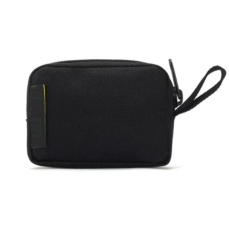 Tactical Mini Wallet Card Bag Small Pocket Key Pouch Money Bag Men Waterproof Portable EDC Pouch Hunting Outdoor Waist Bag Nylon