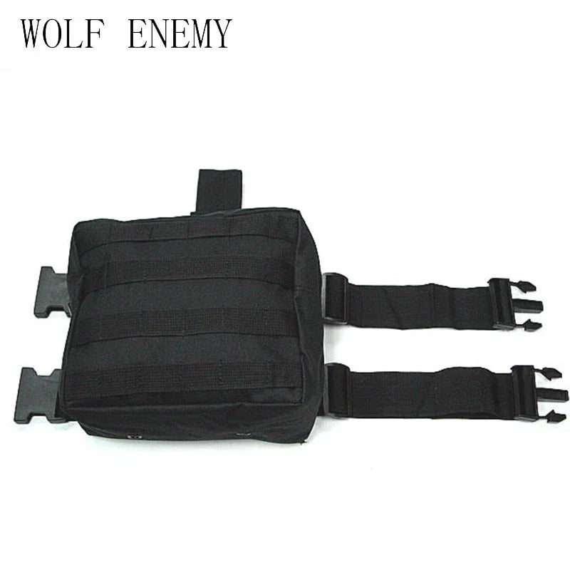 Hunting Thigh Molle Pack Nylon Tactical Drop Leg Bag Camping Cycling  Hunting CS Hanging Tactical Tool Bag High Capacity