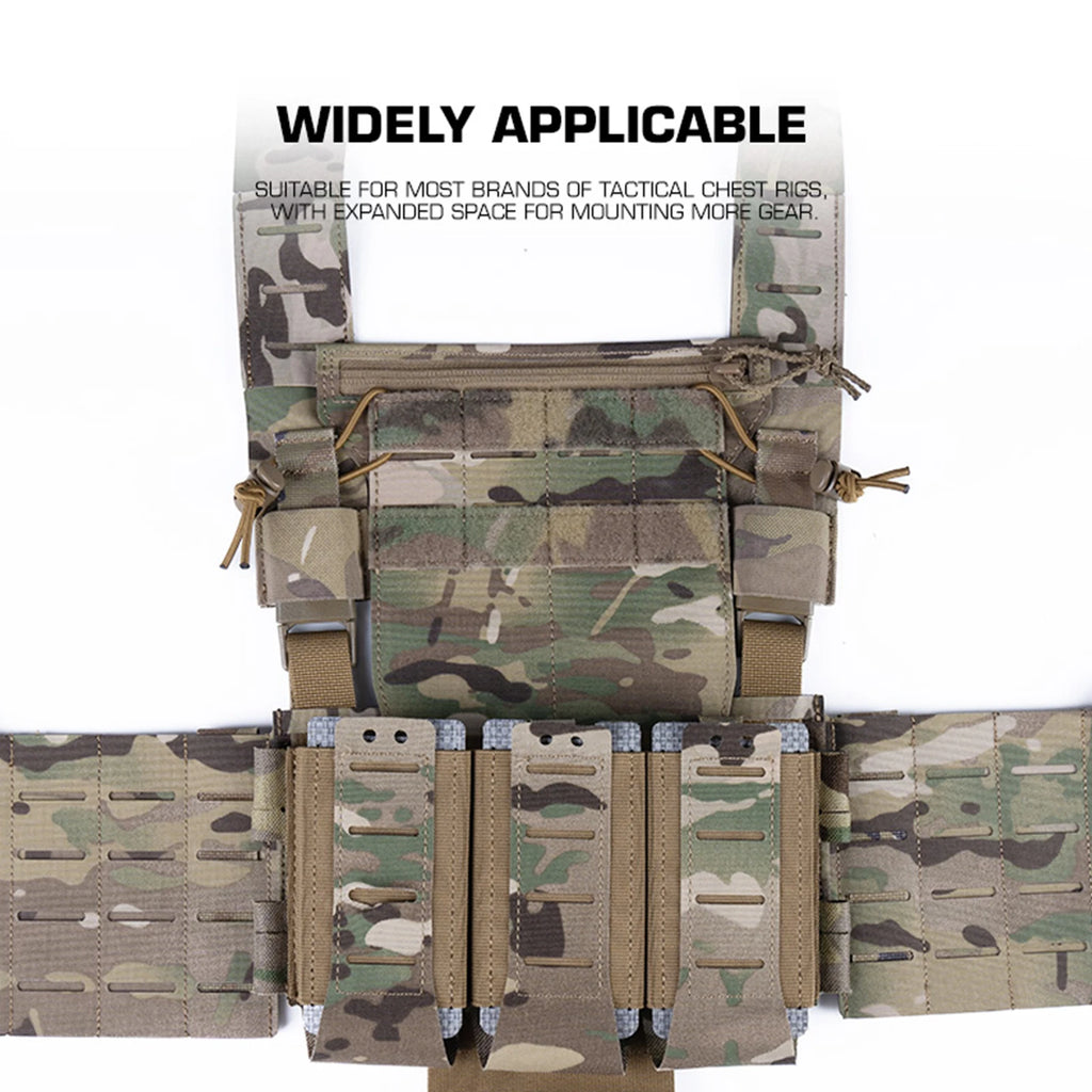 Tactic Chest Rig Multi-Layer Outdoor Micro Front Panel Hunting Vest Panels for Diary Card Battery Utility Storage Pouches