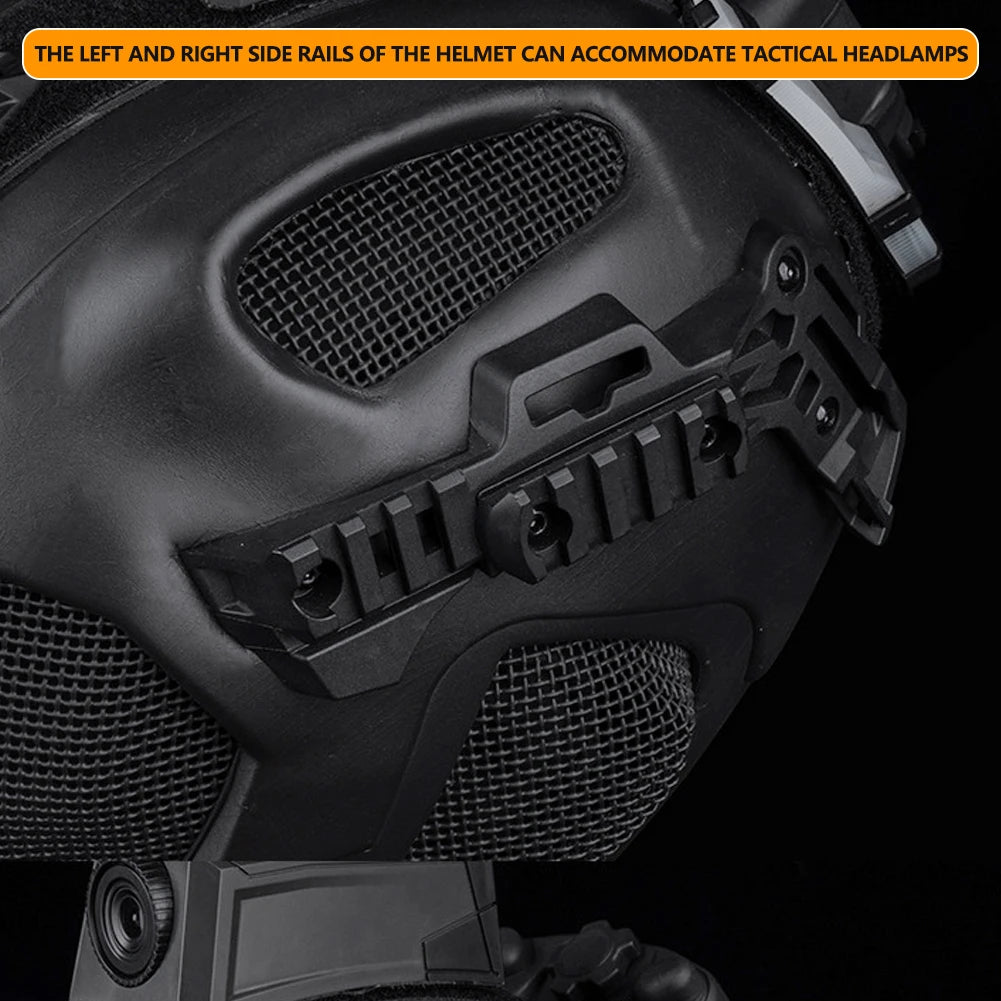Full Protection Tactical Sports Helmet Full Face Steel Mesh Mask Airsoft Hunting Shooting Outdoor Riding Helmet Head Protector