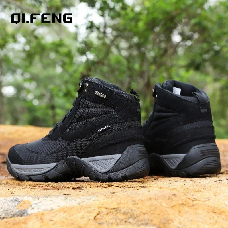 Men's Boot Combat Mens Ankle Boot Tactical Boot Male Shoes Work Safety Shoes Motocycle Boots Outdoor Hiking Shoes