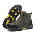 All Season Men's High Top Outdoor Hiking Shoes Waterproof Mountain Sneakers Anti-slip Climbing Trekking Shoes Male Off-road Boot