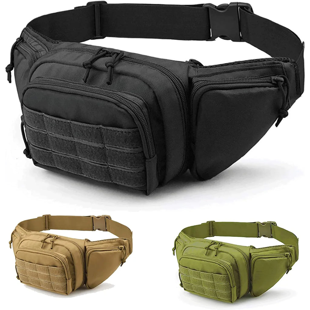 Tactical Waist Pack Outdoor Hiking Waist Bag Running Sports Functional Bag Cycling Bag Bum Bag Multi-functional Tool Shoulder