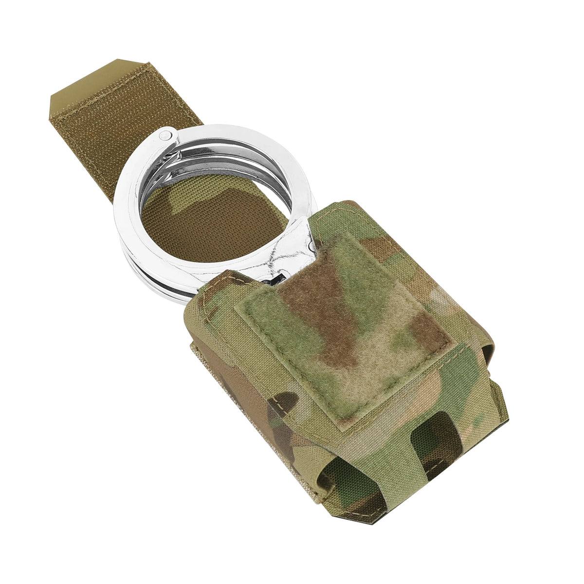 KRYDEX Handcuff Pouch MOLLE PALS + Belt System Low Profile Modular Handcuff Pouch for 1.75” / 2” Duty Belts Vests
