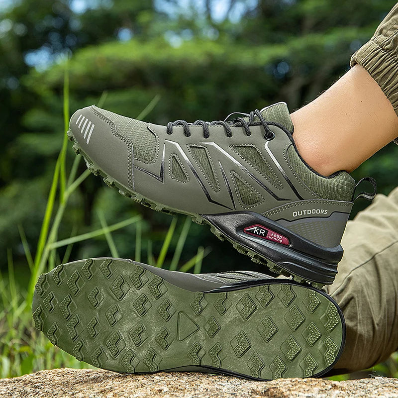 Waterproof Hiking Shoes Men Non-Slip Wear-Resistant Hiking Training Hunting Shoes Outdoor Hiking Travel Sports Shoes Size 39-47
