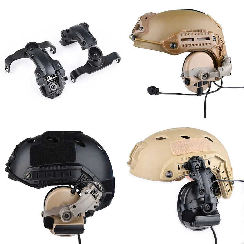 Tactical Hanging Headset Stand Accessory Fast Rotation Wendyt Helmet Rail Shooting Hunting For Comta II Sordi headphone Adapte