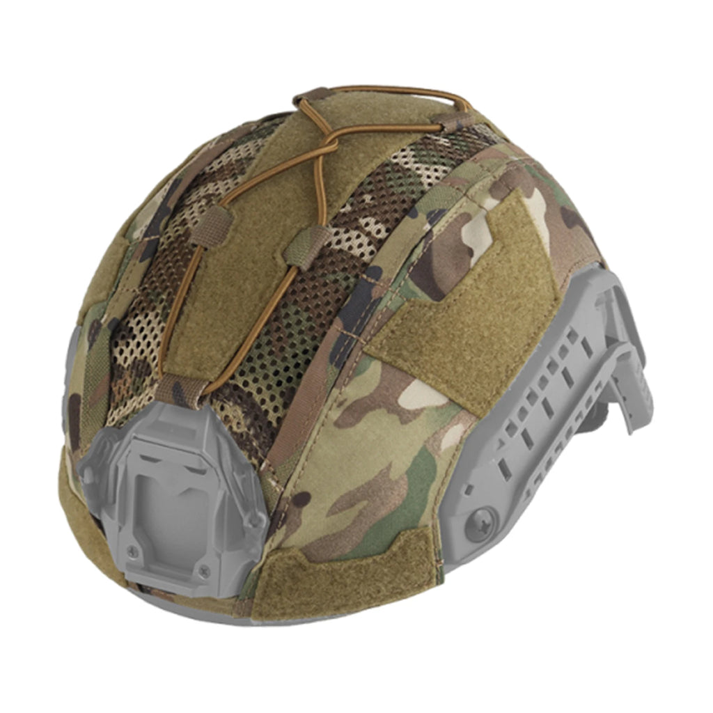 For FAST SF High-Cut Helmet Cover with Elastic Fixed Cord Airsoft Paintball Helmet Cover Breathable Hunting Accessories