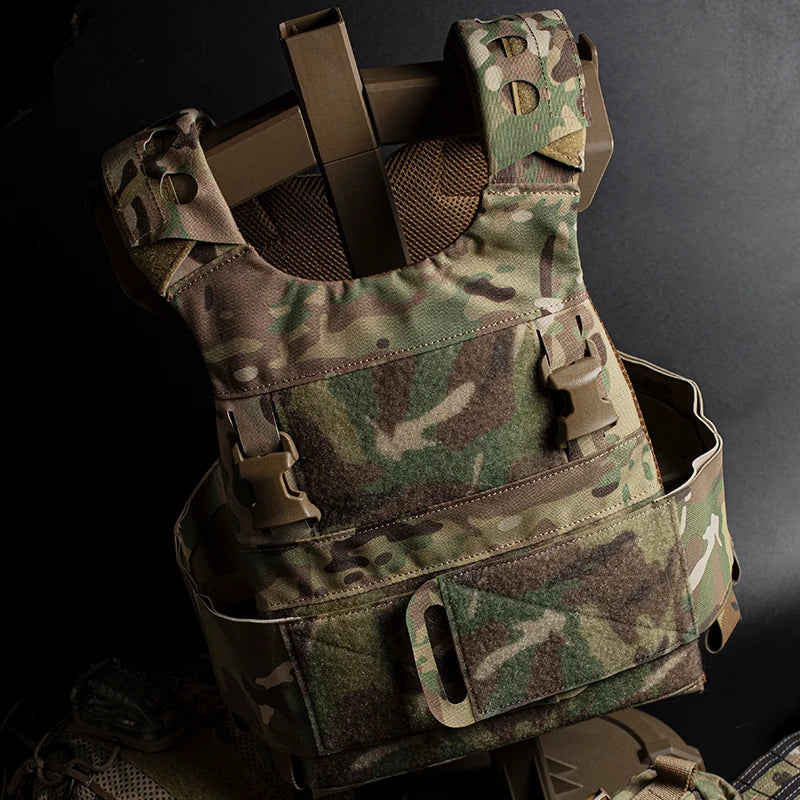Tactical Vest FCPC Minimalistic Multi-Mission Plate Carrier Ferro Style Slickster Lightweight Airsoft V5 Vest with 25MM Clasp