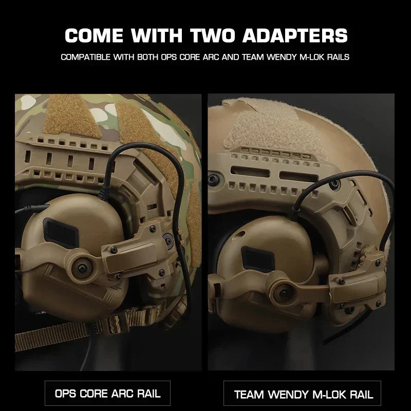 Tactica ARC Helmet Rail Adapter Helmet Headset Rail Mount  Fits Earmor Headphones Adapter Bow Rail Mount Headphone Accessories