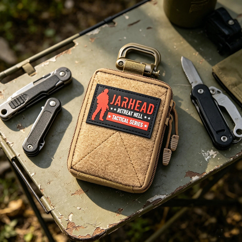 Tactical Mini Utility Pouch EDC Molle Accessory Bag with Hook-and-Loop Area for Outdoor Hunting and Emergency Use