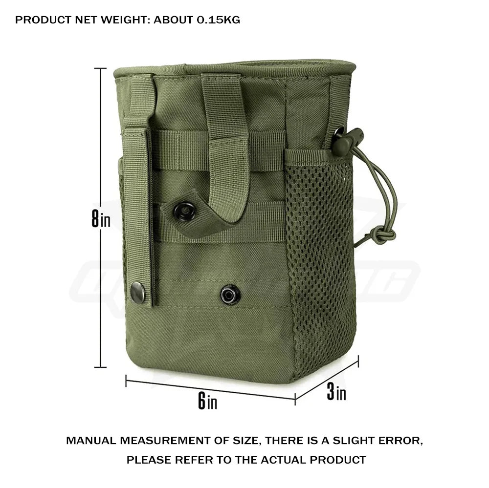 OPHIDIAN Hunting Magazine Recovery Bag Molle Trash Bag, Magazine Ammunition Bag, Belt Waist Bag Adjustable Holster Bag