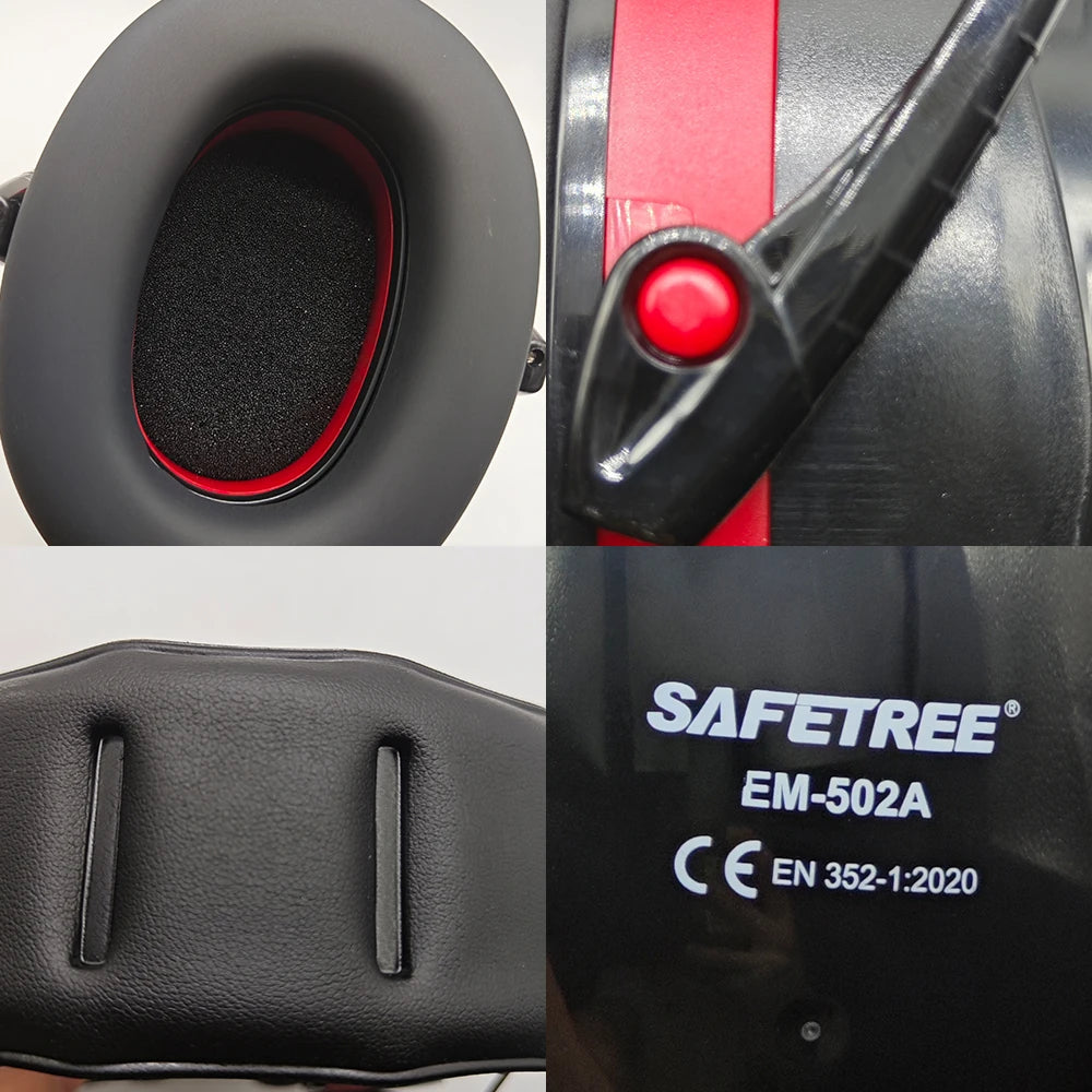 SAFETREE ANSI/CE Foldable Safety Earmuffs Noisy Reduction Head Wearing Working Shooting Hearing Protection