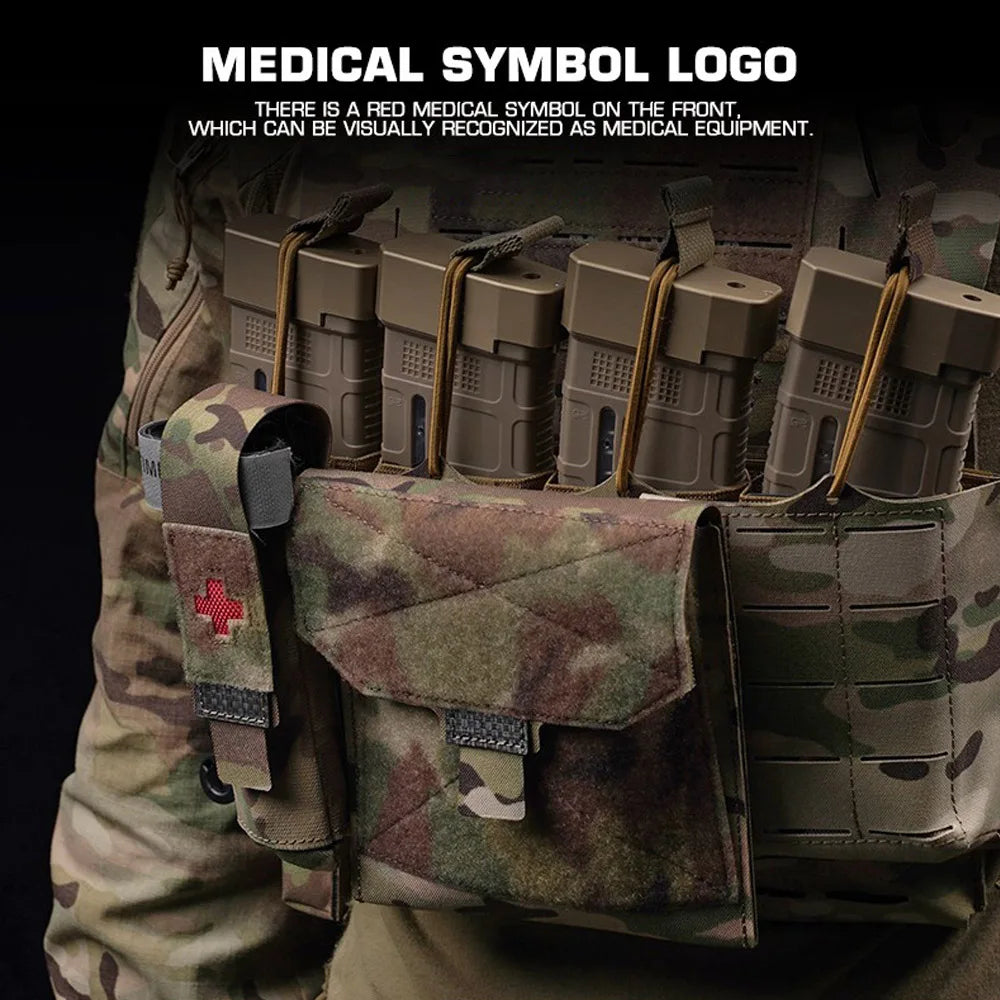 Tactical Medical Pouch CAT Tourniquet Pouch Outdoor Hunting Vest Belt Molle Flashlight Storage Holster knight Patrol Tool Bag